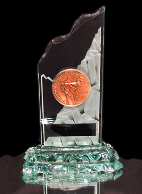 Custom Etched corporate award